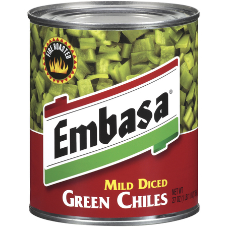 EMBASA 27 oz. Emb Diced Green Chiles, PK12 07883